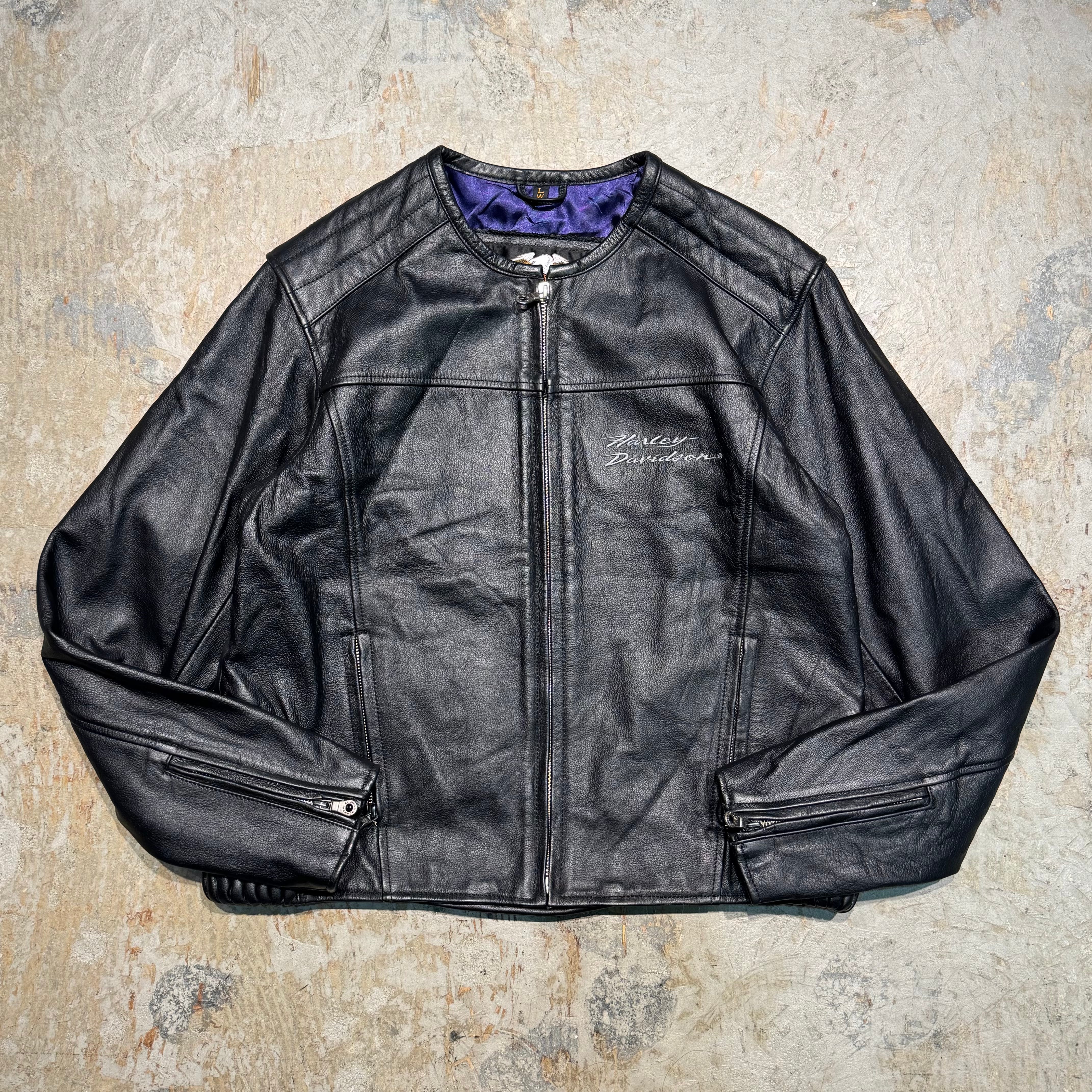Harley Davidson ブラック ダブルライダース Harley-Davidsonレザー 