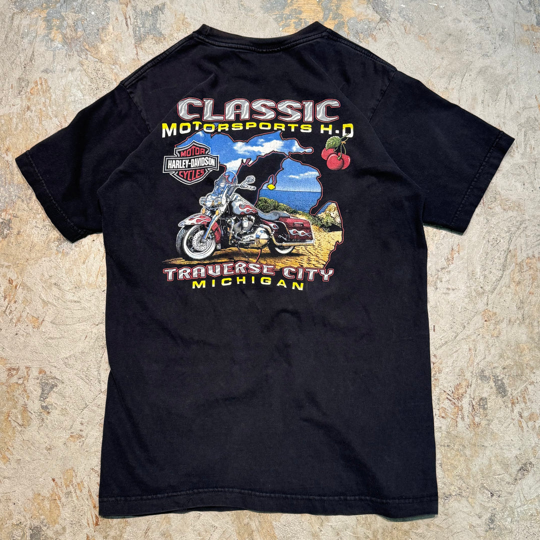 古着 USA製 Harley-Davidson/ハーレーダビッドソン/ プリントTシャツ/ サイズM