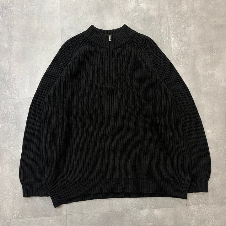 #1782 古着Lauren/ローレン/Cotton Halfzipknit/コットンハーフジップニット/サイズ2X