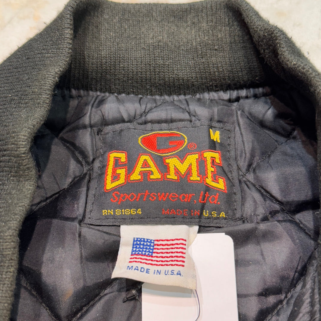 古着 USA製 GAME SPORTS WEAR/ ゲームスポーツウェア/ スタジャン/ サイズM