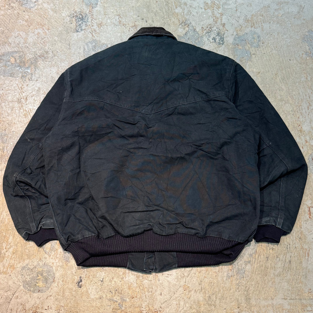 古着 USA製 Carhartt/ カーハート/ サンタフェジャケット/ ダック地/ 裏地キルティング/ 襟コーデュロイ/ サイズXL