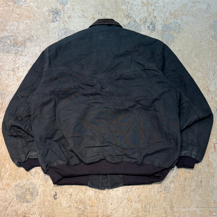 古着 USA製 Carhartt/ カーハート/ サンタフェジャケット/ ダック地/ 裏地キルティング/ 襟コーデュロイ/ サイズXL