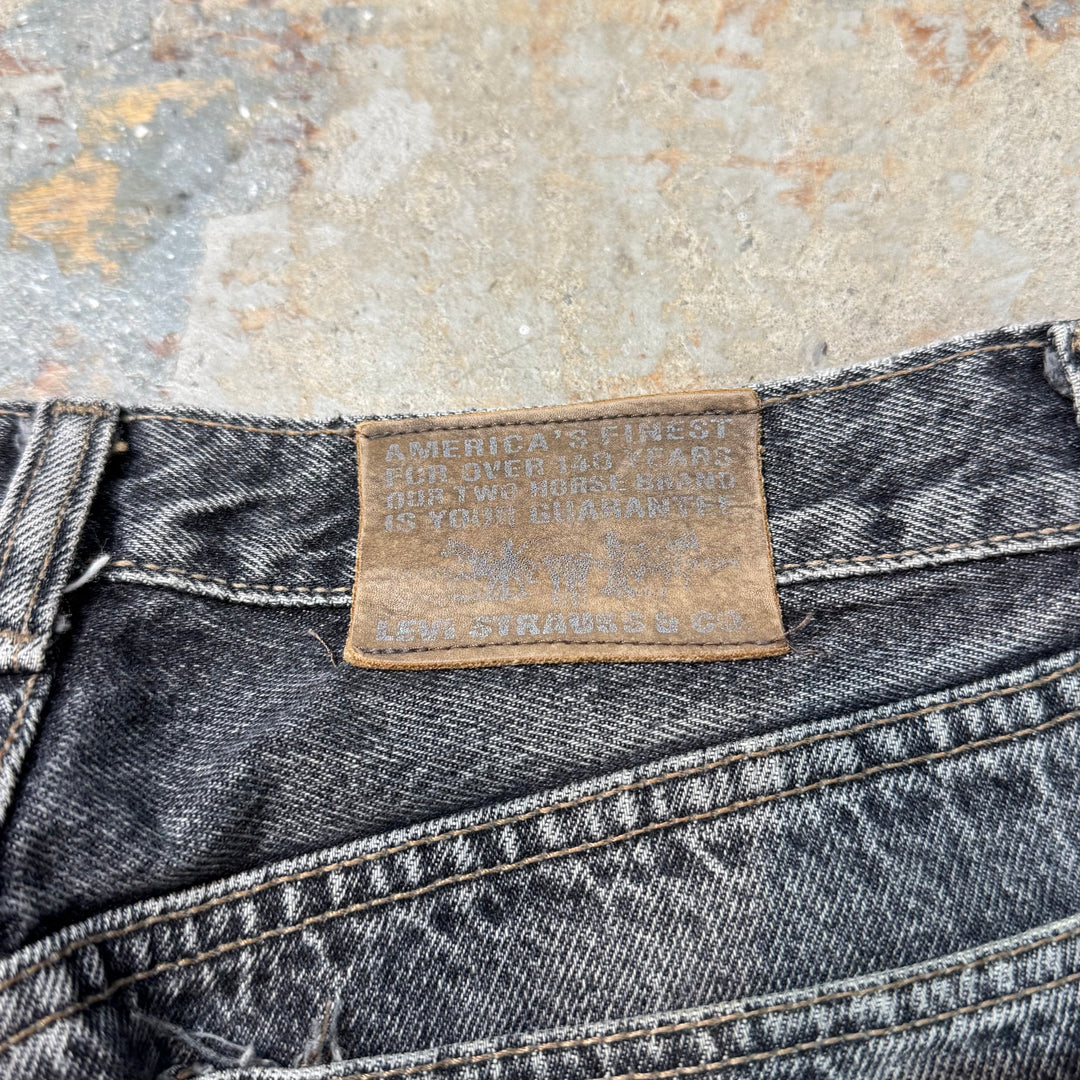 古着 90's~ Levi's/リーバイス/Black Denim Pants/ブラックデニムパンツ/605/実寸サイズ31×32