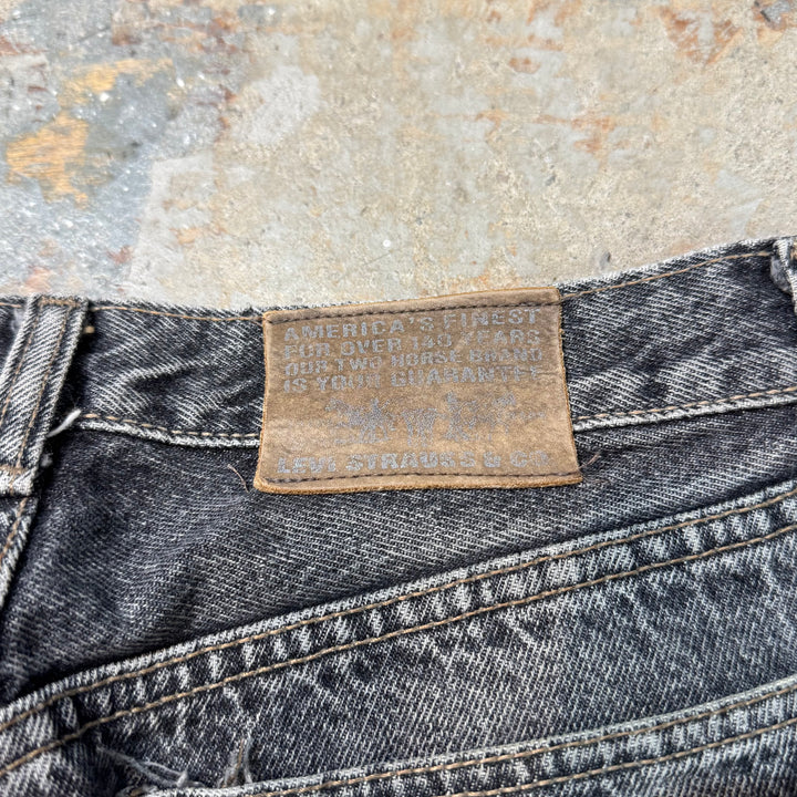 古着 90's~ Levi's/リーバイス/Black Denim Pants/ブラックデニムパンツ/605/実寸サイズ31×32