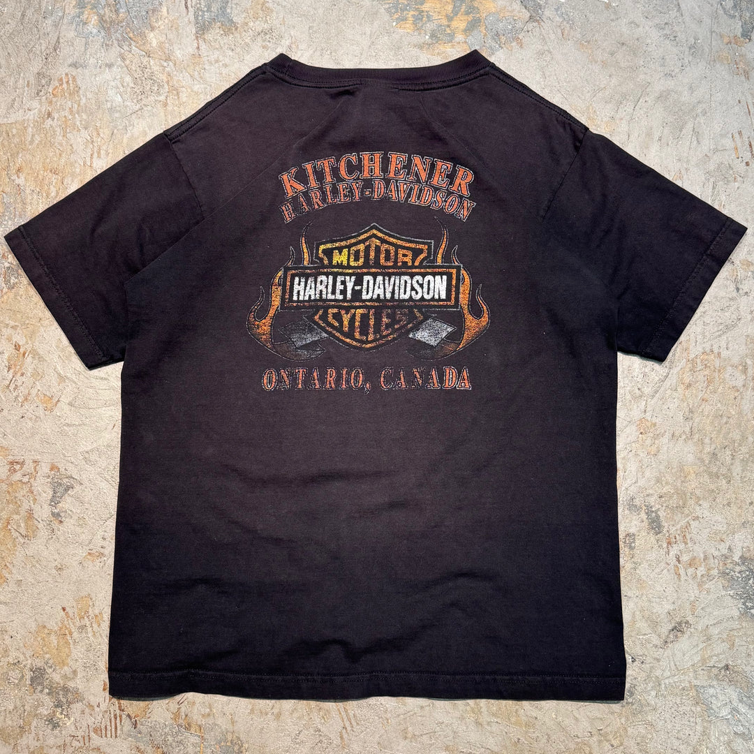古着 USA製 Harley-Davidson/ハーレーダビッドソン/ プリントTシャツ/ サイズM