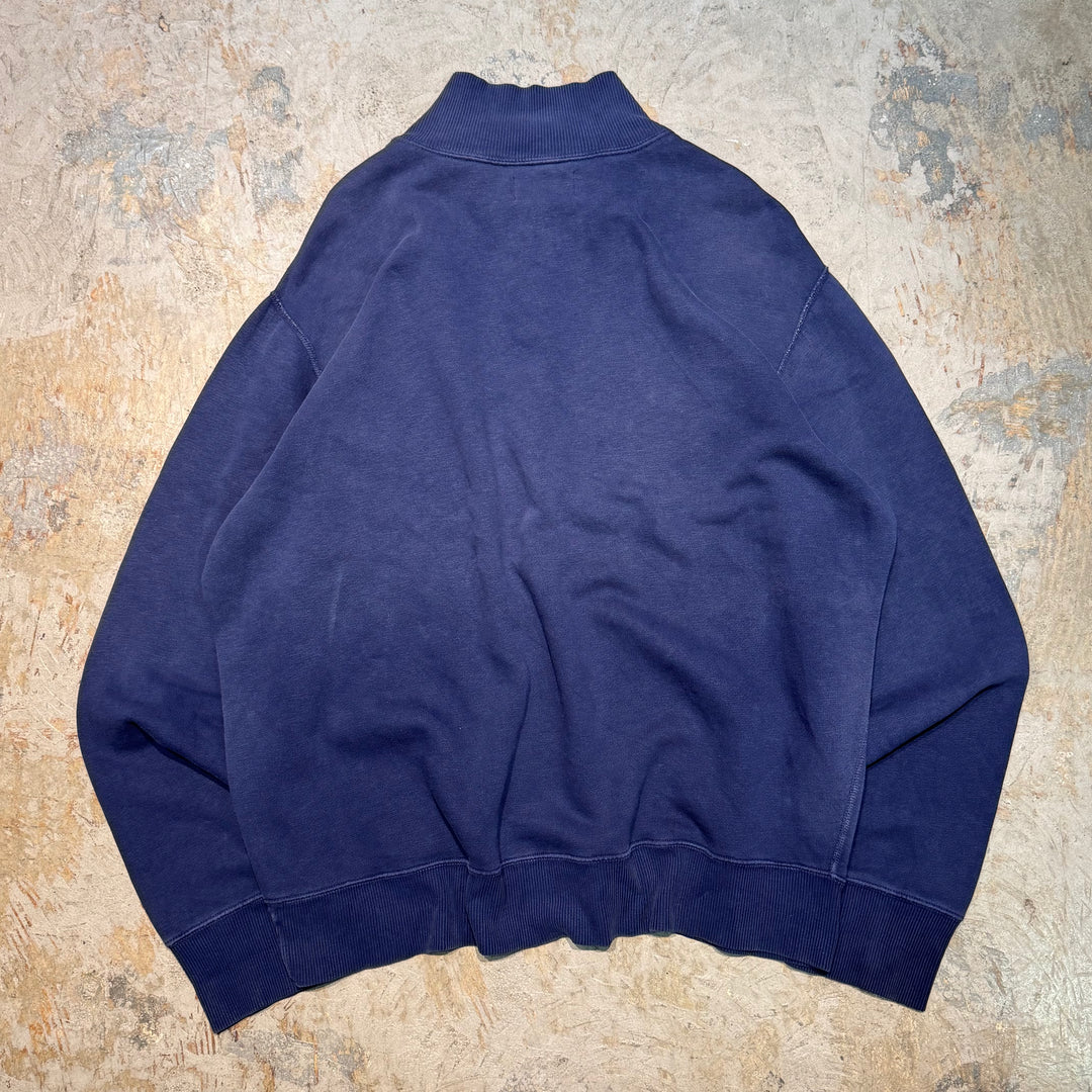 Ralph Lauren의 중고 의류 90의 폴로/하프 버튼 스웨트 셔츠/크기 xxl
