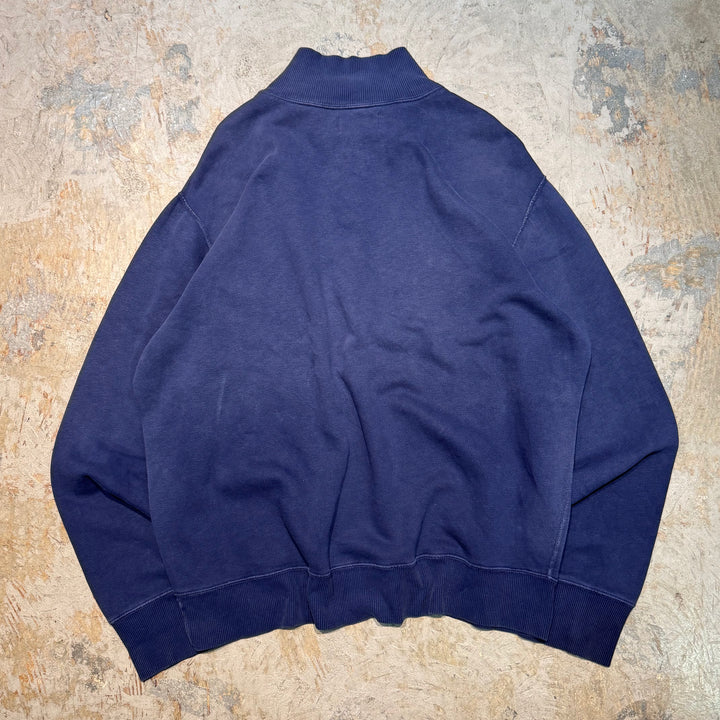 Ralph Lauren의 중고 의류 90의 폴로/하프 버튼 스웨트 셔츠/크기 xxl