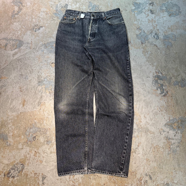 古着 90's~ Levi's/リーバイス/Black Denim Pants/ブラックデニムパンツ/605/実寸サイズ31×32