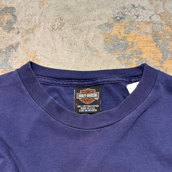 古着 USA製 Harley-Davidson/ハーレーダビッドソン/ プリントTシャツ/ サイズL