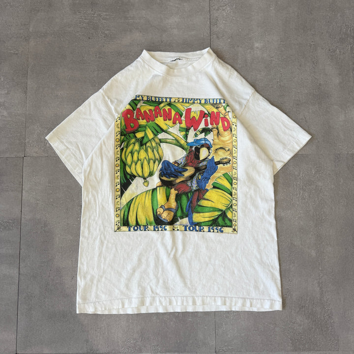 古着 96's Jimmy Buffett Banana Wind Tour ヴィンテージTシャツ シングルステッチ サイズXL相当