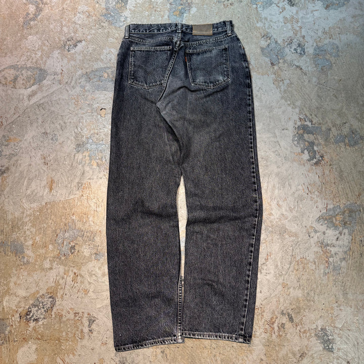 古着 90's~ Levi's/リーバイス/Black Denim Pants/ブラックデニムパンツ/605/実寸サイズ31×32