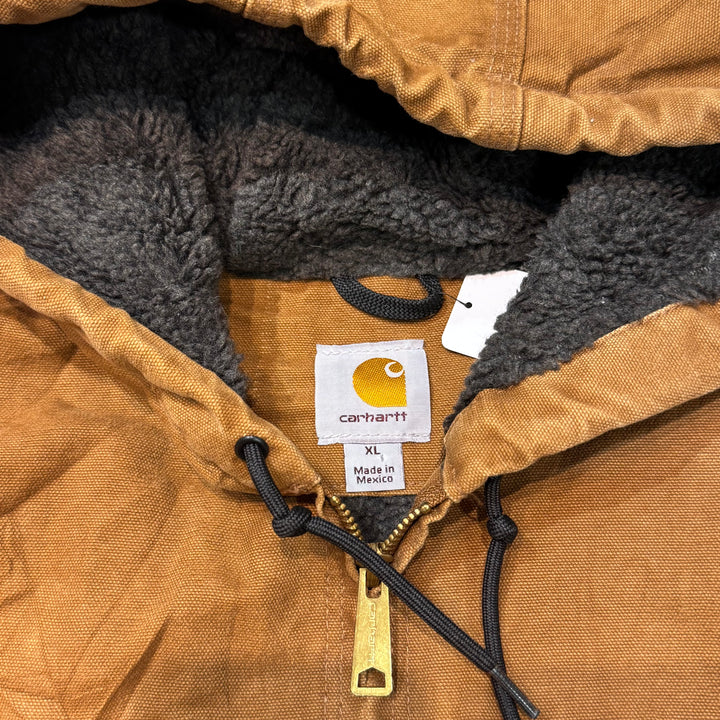 Used clothing Carhartt/ Active jacket/ Duck fabric/ Boa lining/ Size XL