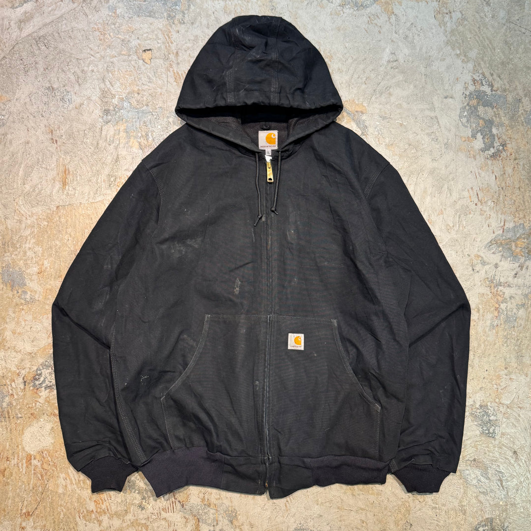 USA製 carhartt カーハート アクティブジャケット ダック地 ブラック USA製 carhartt カーハート アクティブジャケット ダック地 ブラック