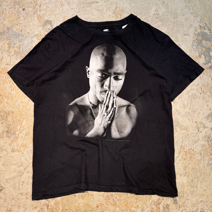 古着 OLD NAVY/オールドネイビー/ 2PAC/ ツーパック/ ラッパープリントTシャツ/ サイズL