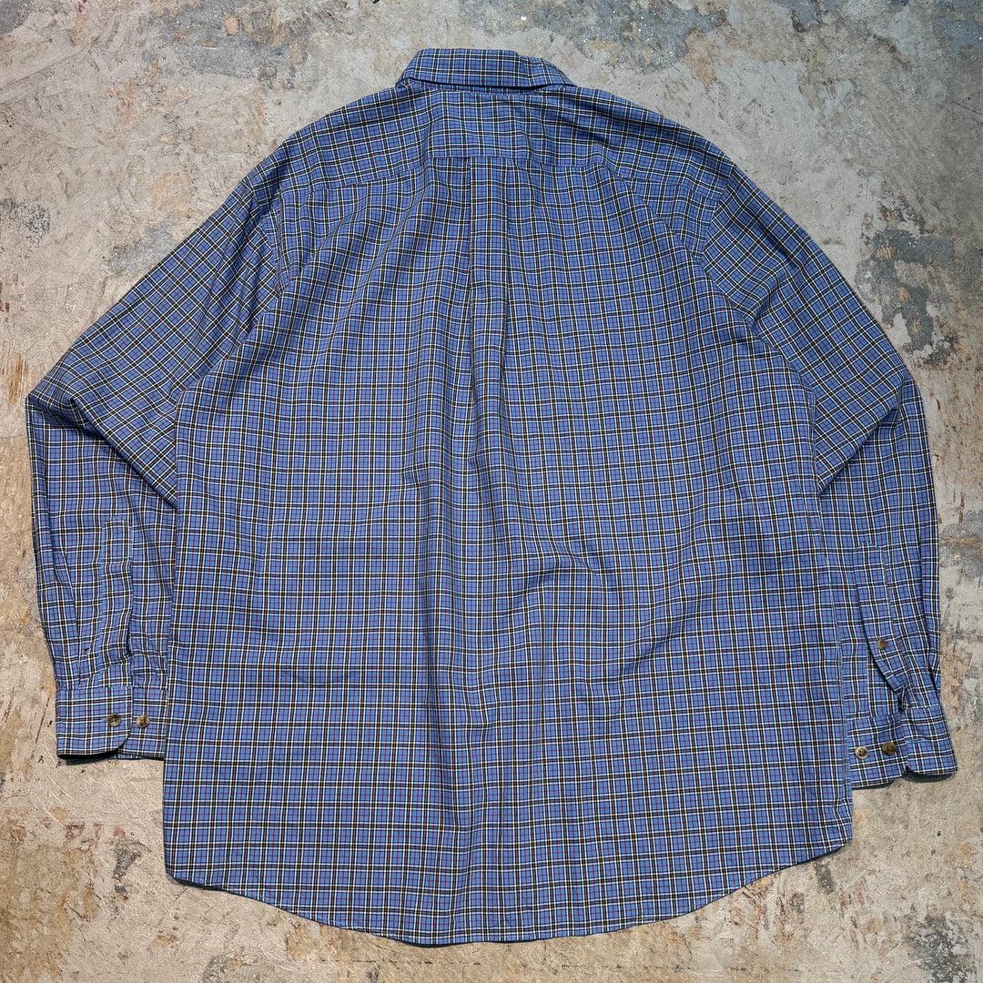 古着 L.L.Bean/ エルエルビーン/ ボタンダウン長袖シャツ/ チェック柄/ サイズL