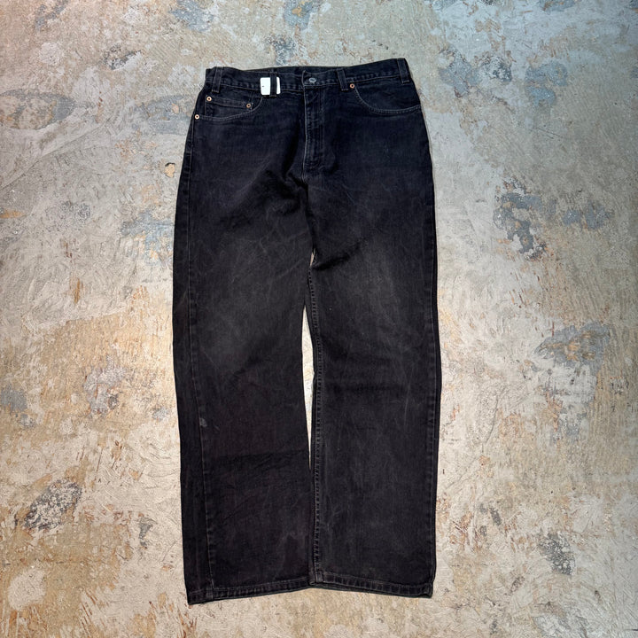 古着 USA製 Levi's/リーバイス/Black Denim Pants/ブラックデニムパンツ/505/実寸サイズ34×29