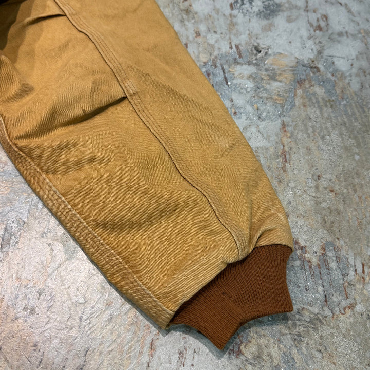 중고 의류 Carhartt/ Santa Fe 재킷/ 오리 직물/ 퀼트 라이닝/ 코듀로이 칼라/ 크기에 해당