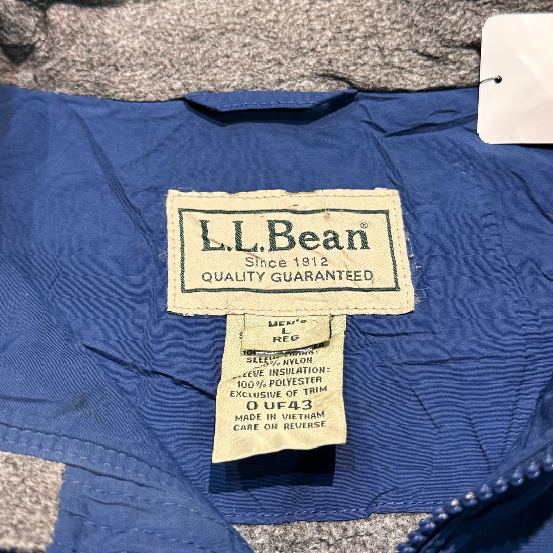 古着 90's~ L.L.Bean/ エルエルビーン/ウォームアップジャケット/ 裏地フリース/ サイズL