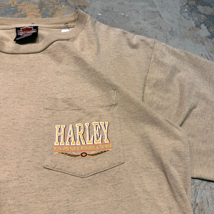 古着 USA製 Harley-Davidson/ ハーレーダビッドソン/ プリントTシャツ/ サイズL