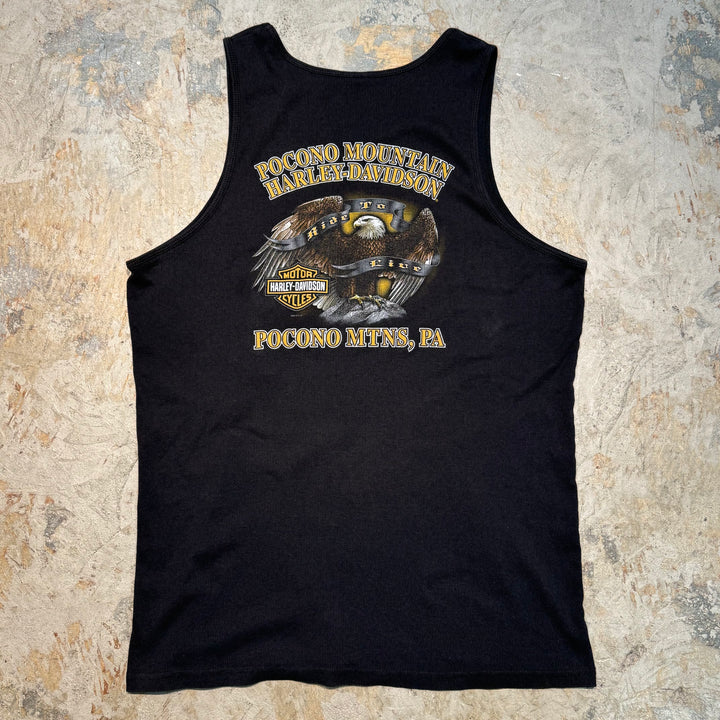 古着 Harley-Davidson/ ハーレーダビッドソン/ ノースリーブプリントTシャツ/ サイズL相当