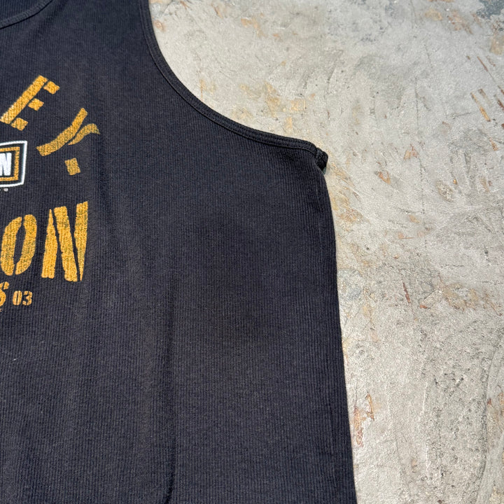 古着 Harley-Davidson/ ハーレーダビッドソン/ ノースリーブプリントTシャツ/ サイズL相当