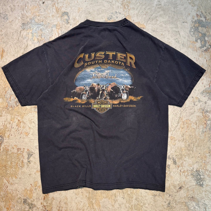 古着 USA製 Harley-Davidson/ハーレーダビッドソン/ プリントTシャツ/ サイズXL