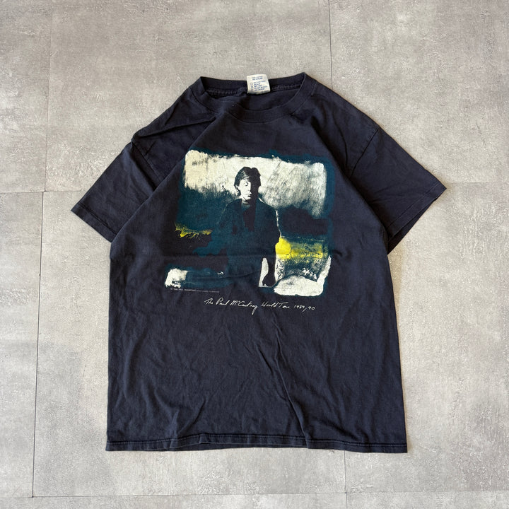 古着 USA製 89's FRUIT OF THE LOOM フルーツオブザルーム ポール・マッカートニー バンドTシャツ サイズL