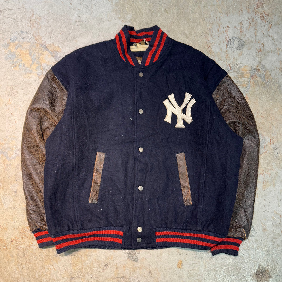 MLB 希少90s MIRAGE ニューヨークヤンキース スタジャン 古着 MIRAGE/ ミラージュ/ COOPERTTOWN COLLECTION/ NEW YORK