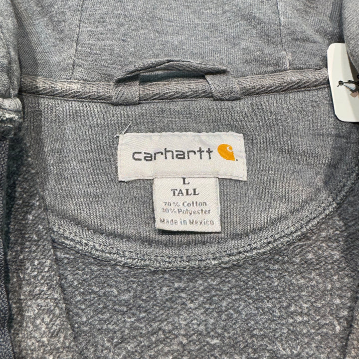 古着 Carhartt/ カーハート/ ジップアップパーカー/ ワンポイントロゴ/ 刺繍/ サイズL