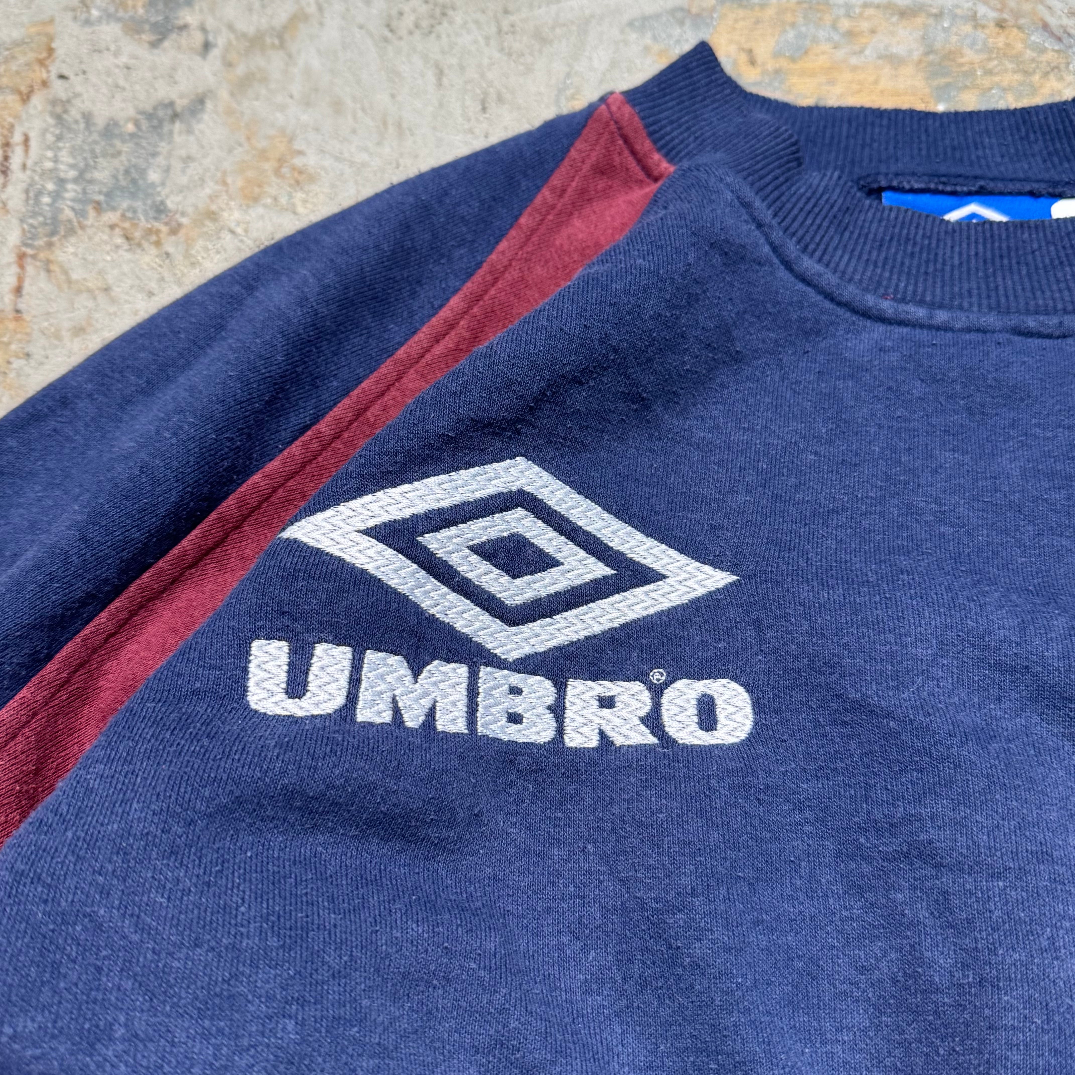 UMBRO アンブロ スウェット ニット地 古着 刺繍 XL 白 黒 16515 古着