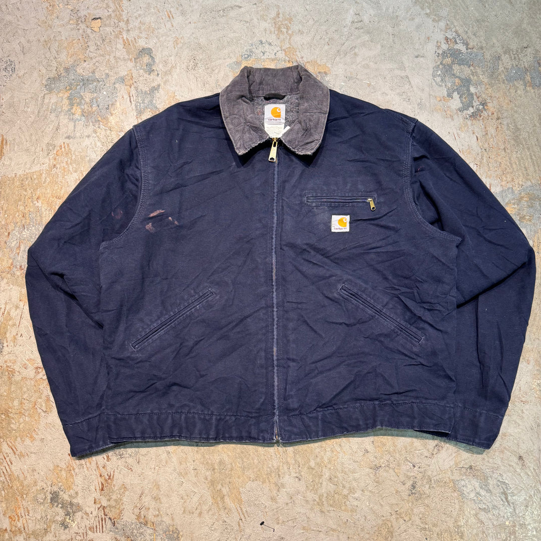 古着 carhartt/ カーハート/デトロイトジャケット/ ダック地/ 裏地ブランケット/チェック柄 / サイズM相当