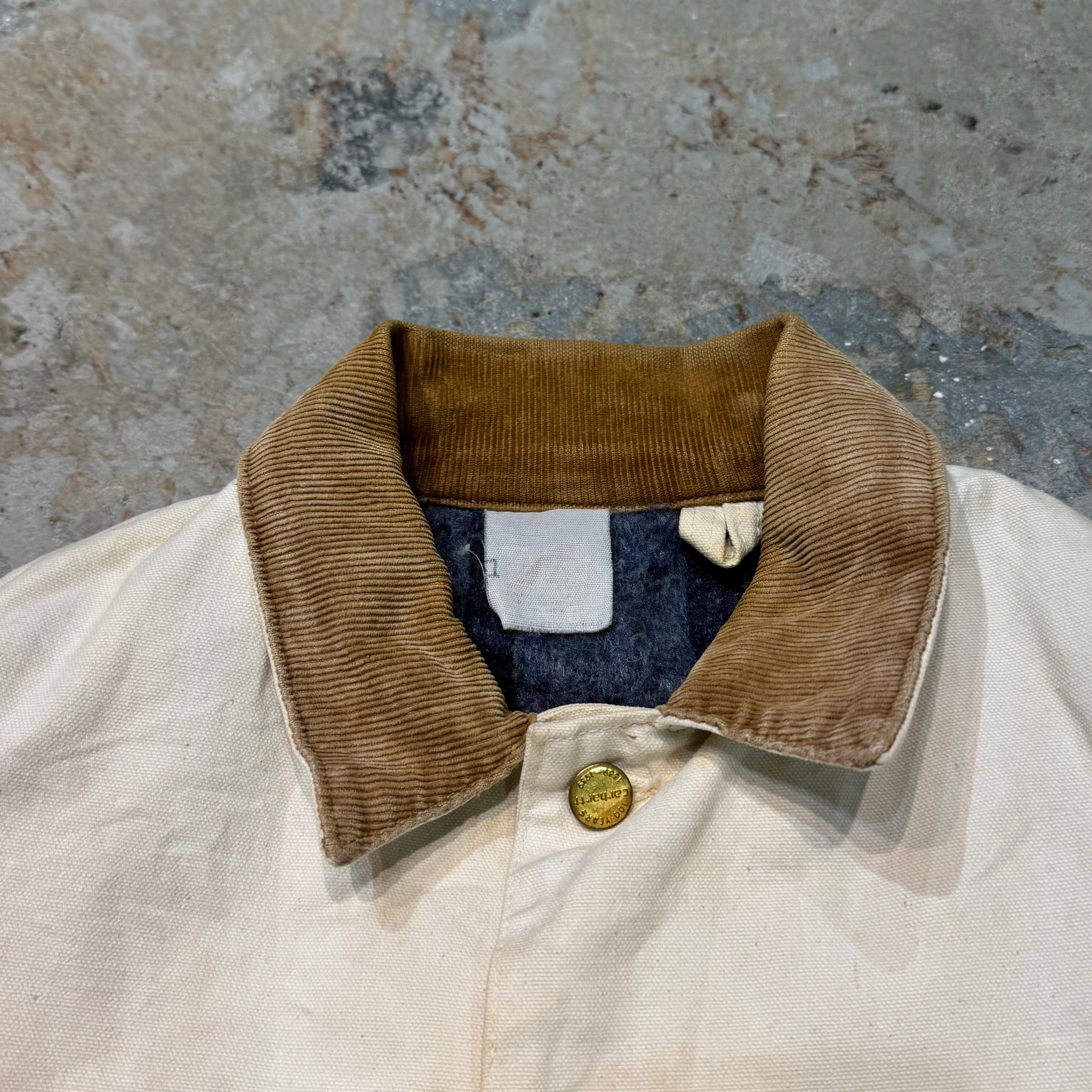 Carhartt ミシガンチョアコート 裏ブランケット 襟コーデュロイ ダック