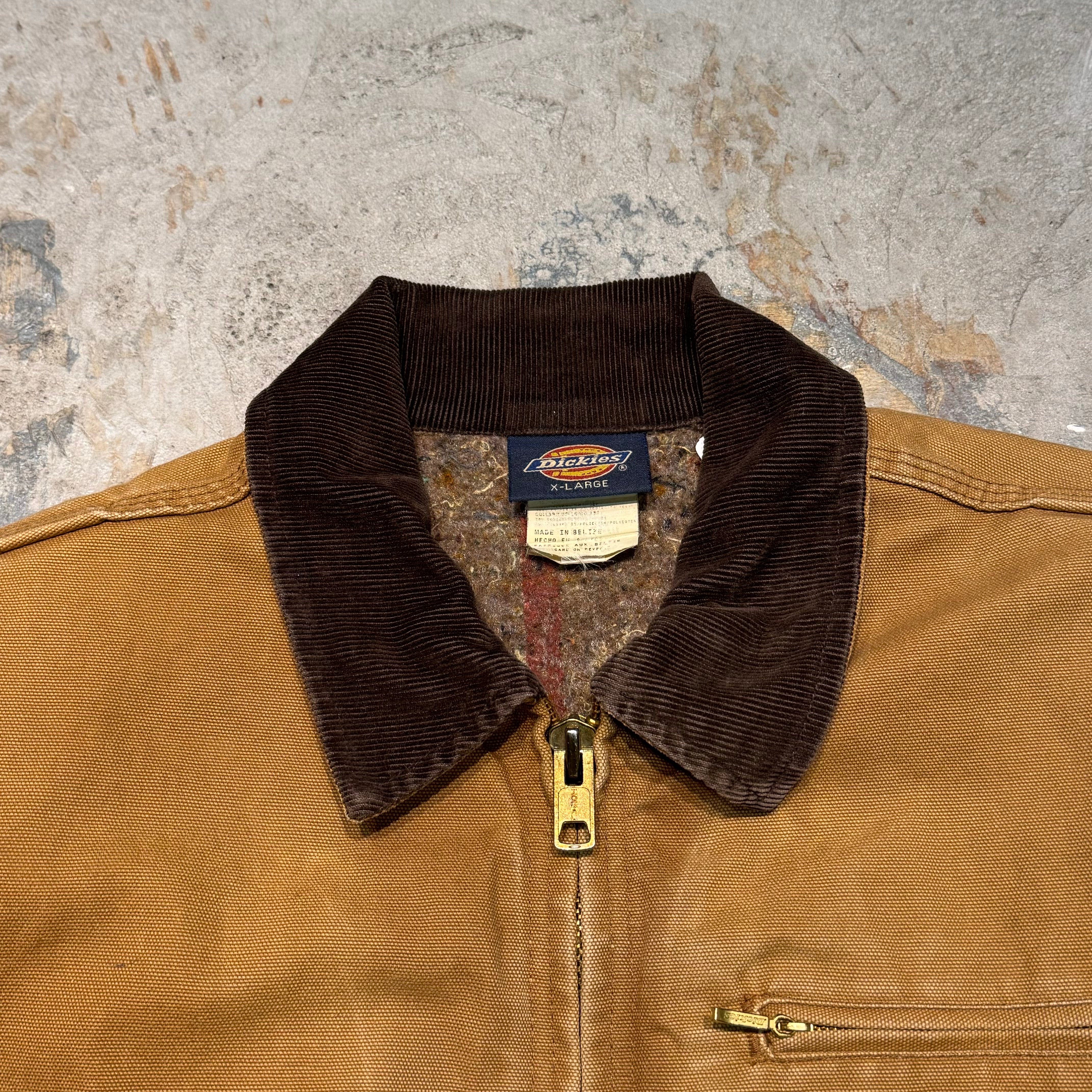 新品 ディッキーズ Dickies ジャケット ブランケット ダック ブルゾン ジャンパー メンズ ブラウンダック (ＸＬ) ワークウェア　　 | [ディッキーズ] 3494デニムブランケット裏地雑用のコート, 2X