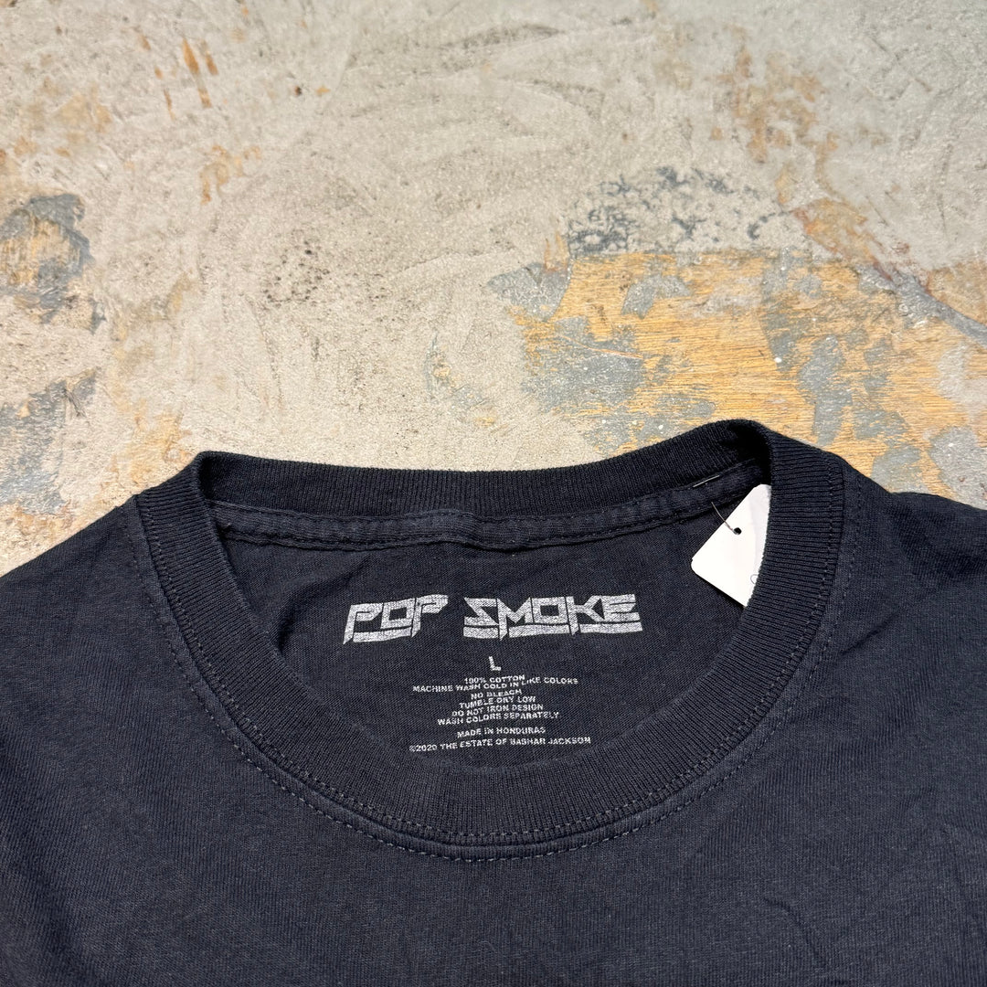 古着 POP SMOKE/ ポップスモーク/ King of New York/ キングオブニューヨーク/ ラッパープリントTシャツ/ サイズL