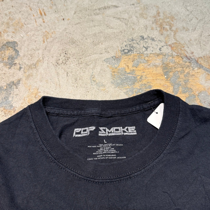 古着 POP SMOKE/ ポップスモーク/ King of New York/ キングオブニューヨーク/ ラッパープリントTシャツ/ サイズL