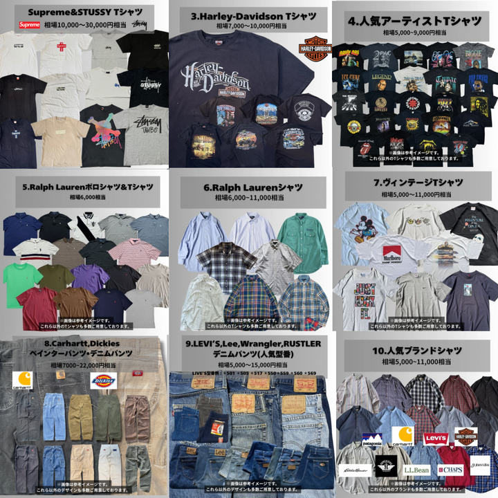 「残り200セットで終了」Chromeharts.supreme.stussy.carharrtなどが当たる！！カーハートガチャBOX (3着セット) 配送は5/22から