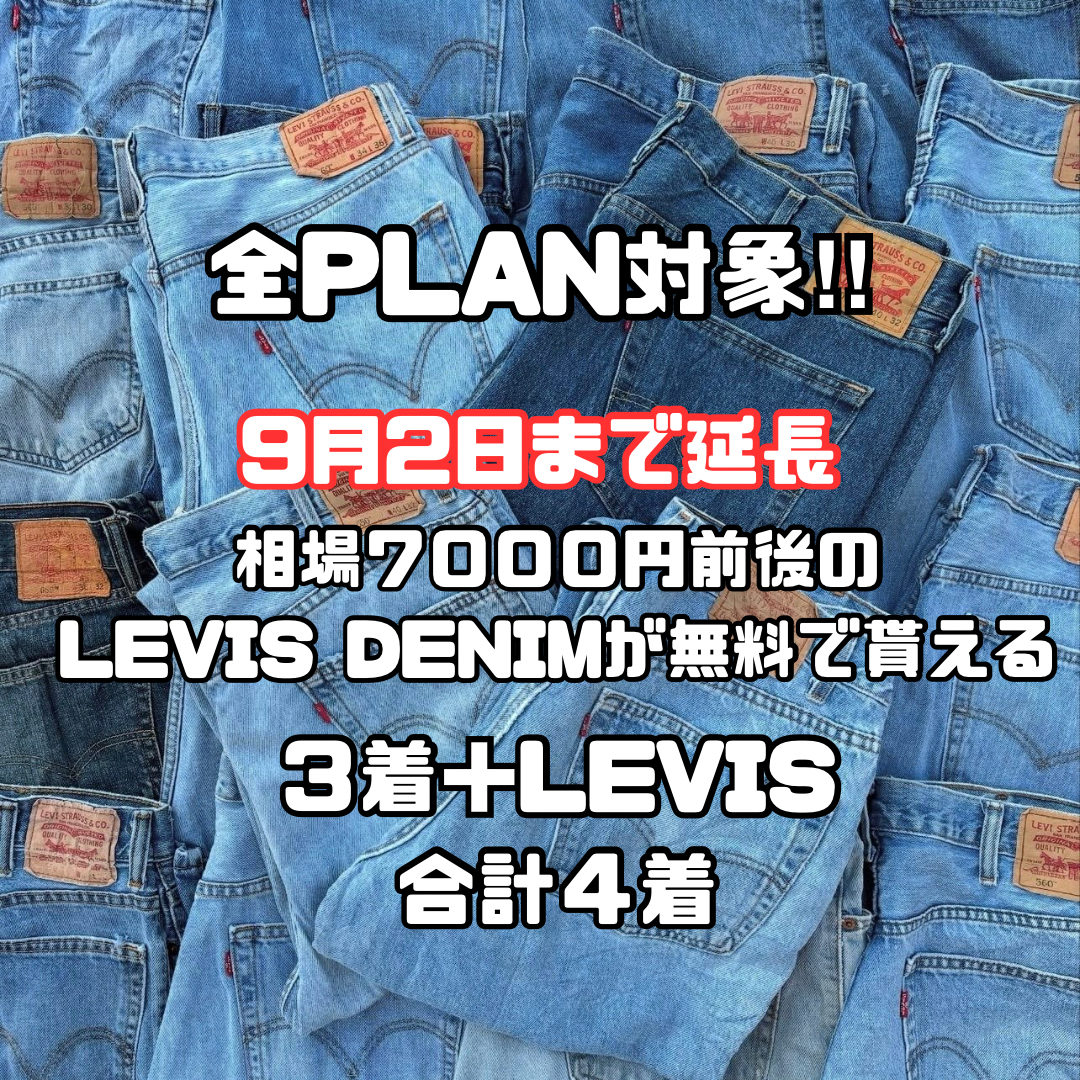 1着3300円～ 二日間限定！LEVISが無料でGETできる！りなころトータルコーデBOX3着セット×LEVISデニム１本