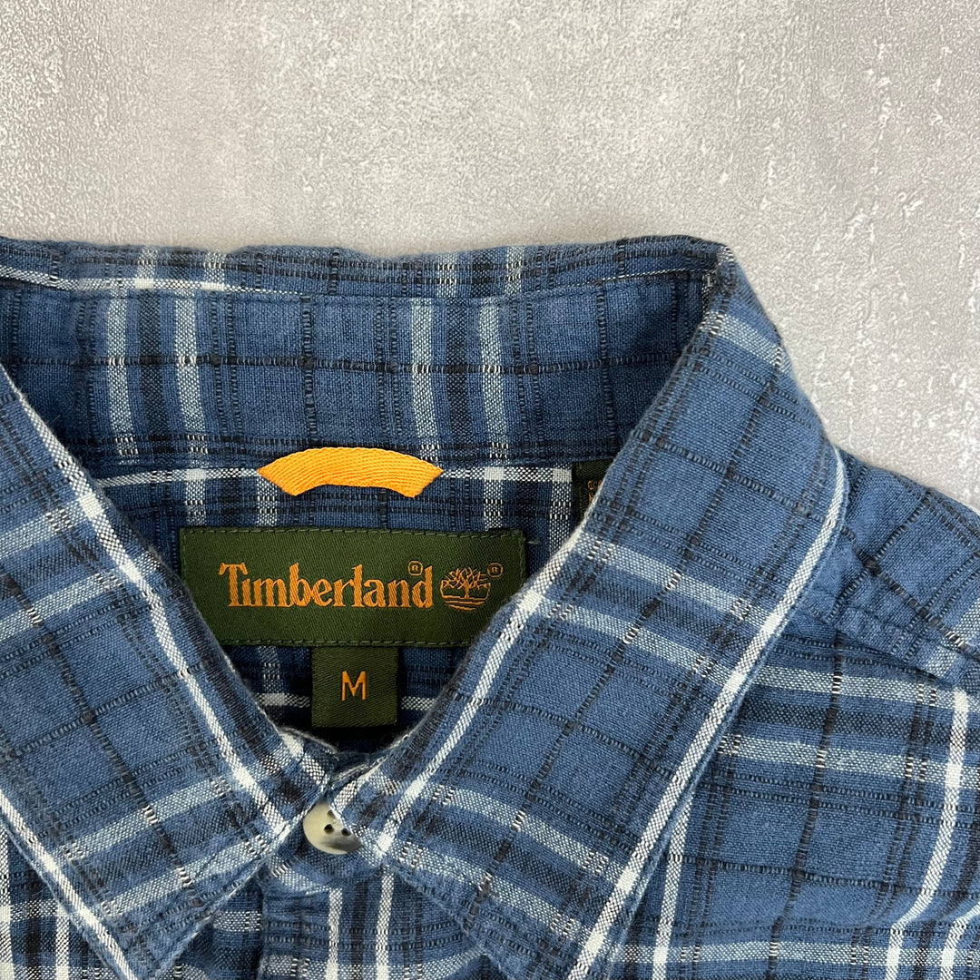 #76 Timberland/Timberland L/S Check Shirts Size M