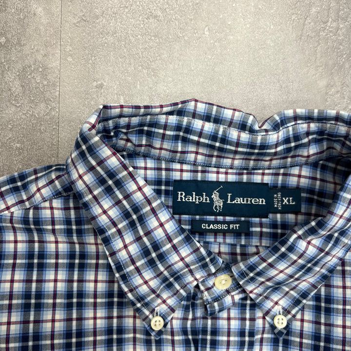 #948 Ralph Lauren/ラルフローレン L/S Check Shirts/チェックシャツ サイズXL