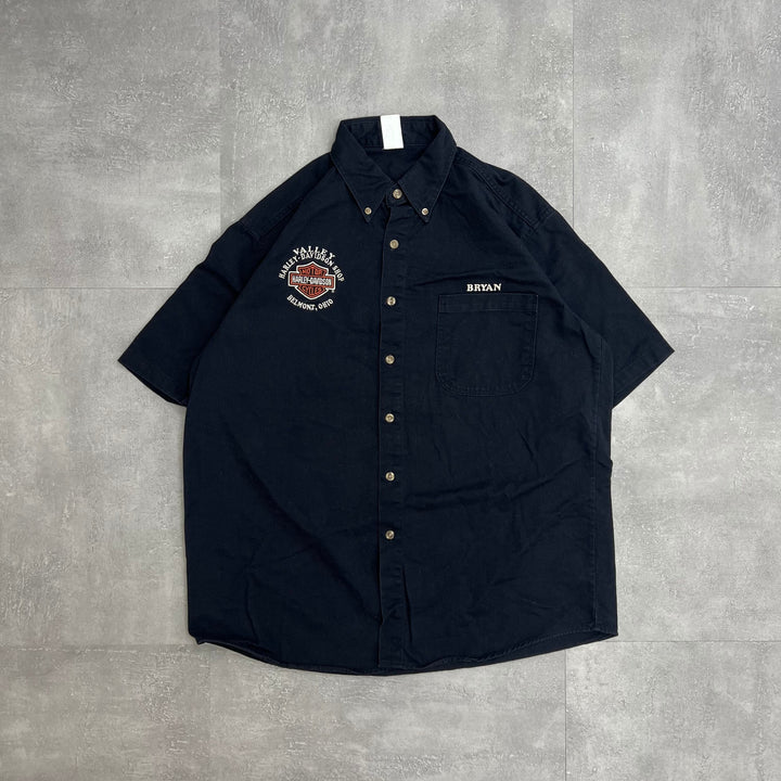 #789 Harley-Davidson/ハーレーダビッドソン S/S Shirts MADE IN USA サイズL