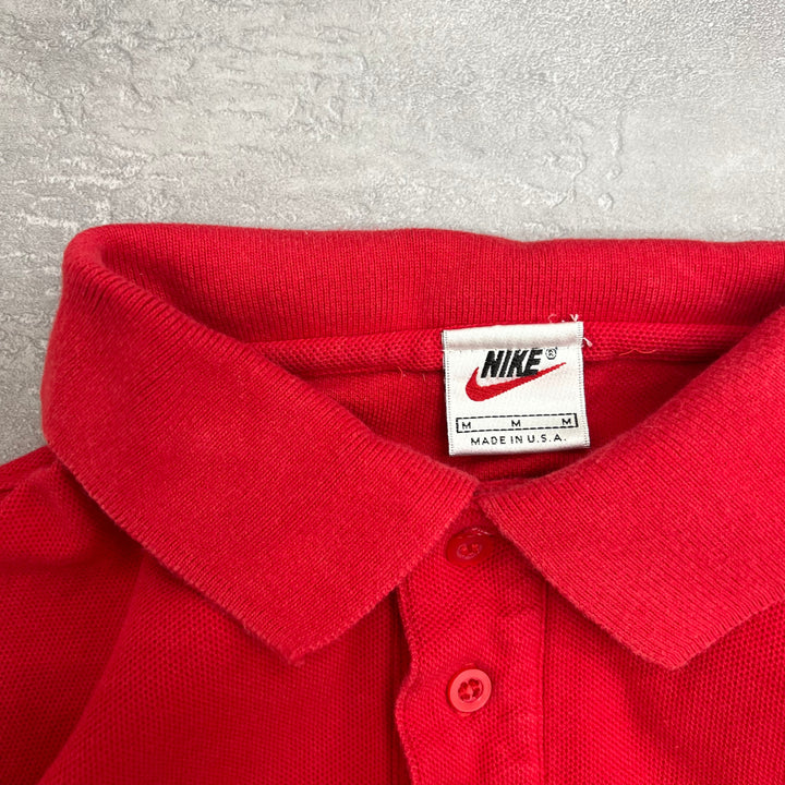 #716 90's Vintage/ヴィンテージ NIKE/ナイキ POLO/ポロシャツ MADE IN USA サイズM