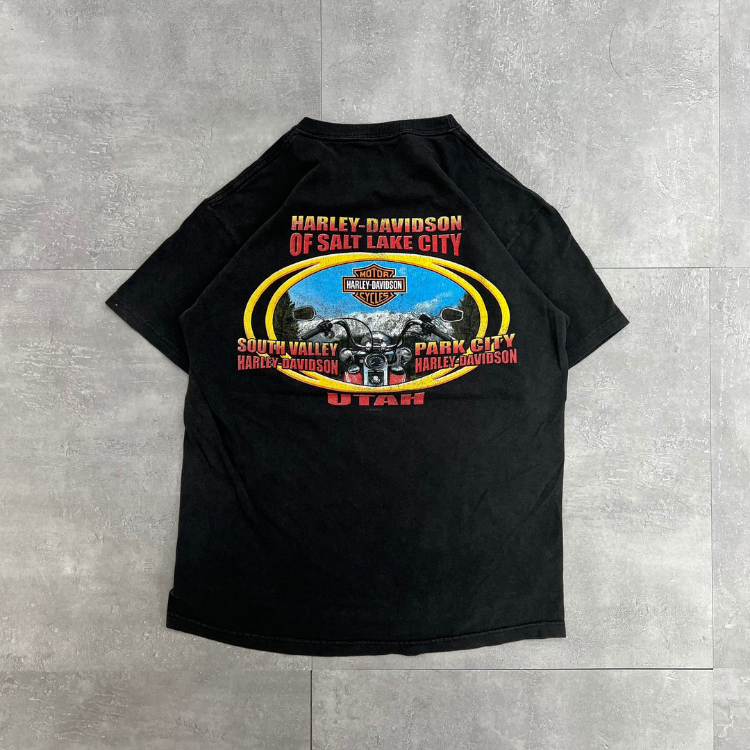 #718 12's Harley-Davidson/ハーレーダビッドソン Tee サイズM