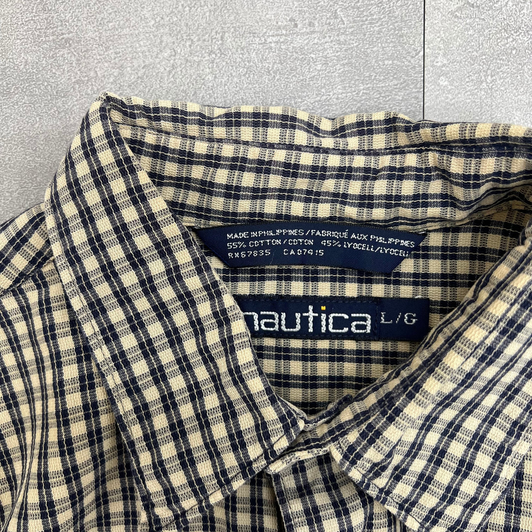 #393 Nautica Check Shirts Size L