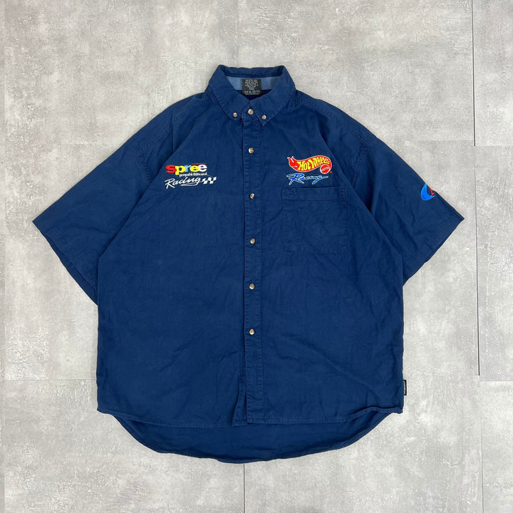 #221 Hot-Wheels/ホットウィールズ Racing／レーシング Shirts サイズXL