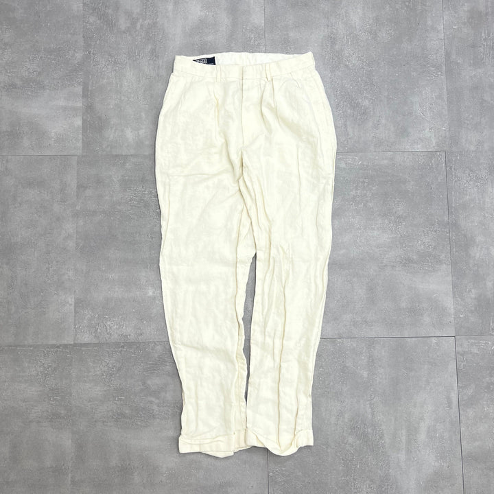 #817 Ralph Lauren/ラルフローレン Linen Slacks/リネンスラックス W33