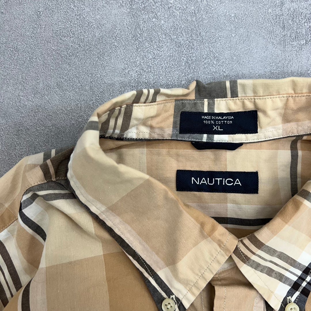 #858 Nautica/ノーティカ Check Shirts/チェックシャツ サイズXL