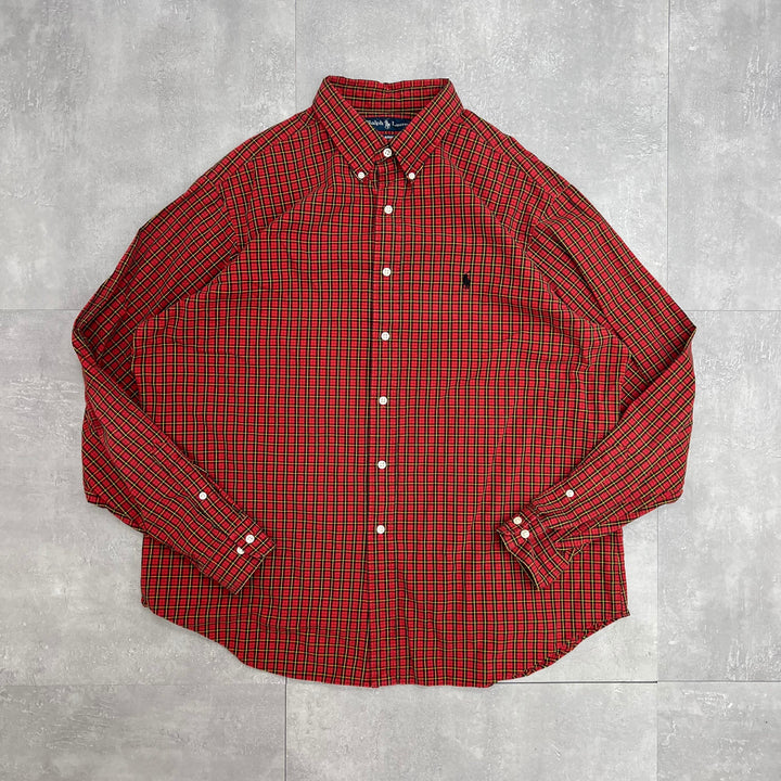 #938 Ralph Lauren/ラルフローレン L/S Check Shirts/チェックシャツ サイズXL