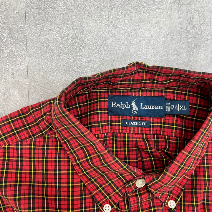 #938 Ralph Lauren L/S Check Shirts Size XL