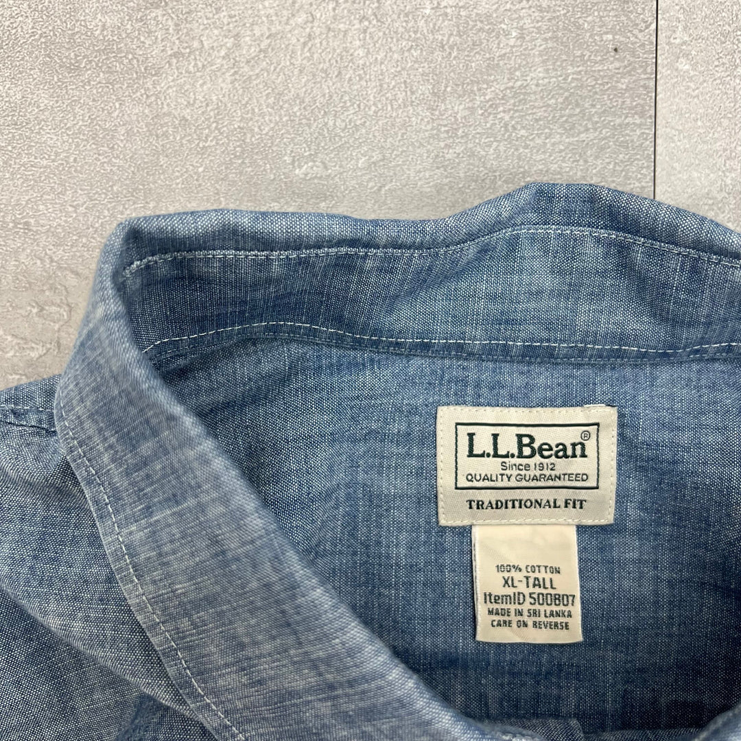 #404 L.L.Bean/エルエルビーン Solid Shirts／ソリッドシャツ サイズXL