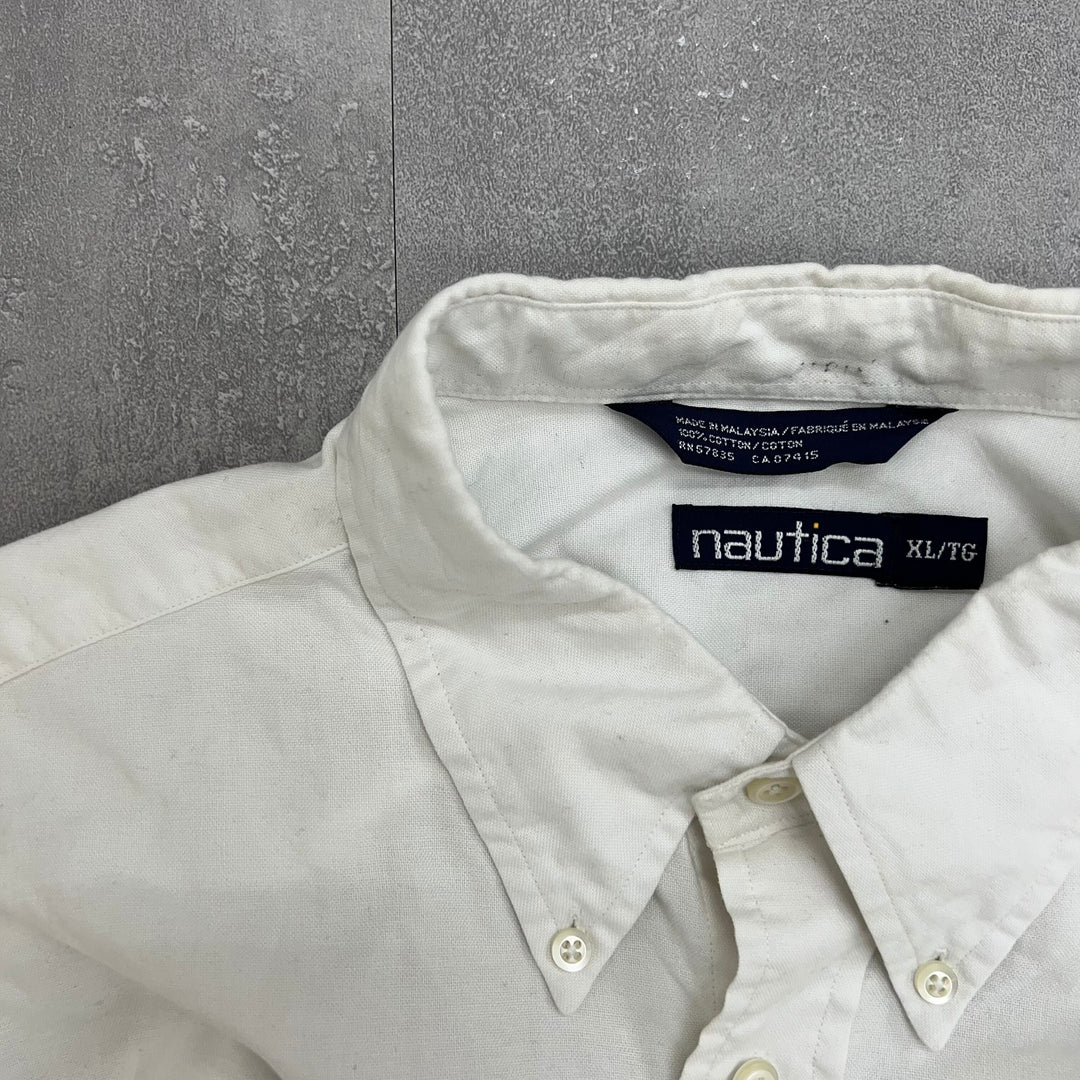 #935 Nautica/ノーティカ L/S B.D Shirts/ボタンダウンシャツ サイズXL